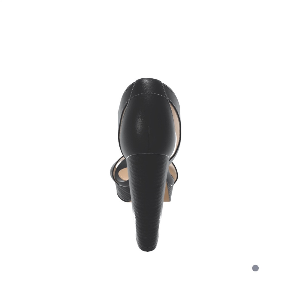 MICHAEL KORS BERKlEY LOCK BLACK LEATHER SANDAL SIZE:7 - Picture 7 of 7